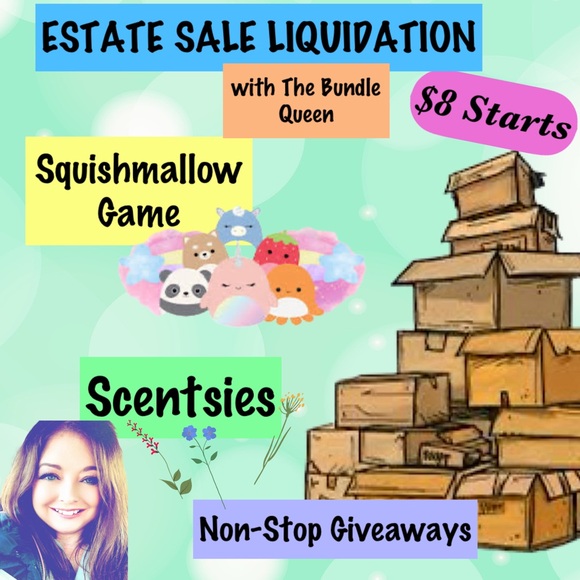 SUNDAY 11/23 MYSTERY SQUISHMALLOW GAME & Scentsies Liquidation $8 STARTS 🩷❄️ - Picture 1 of 16